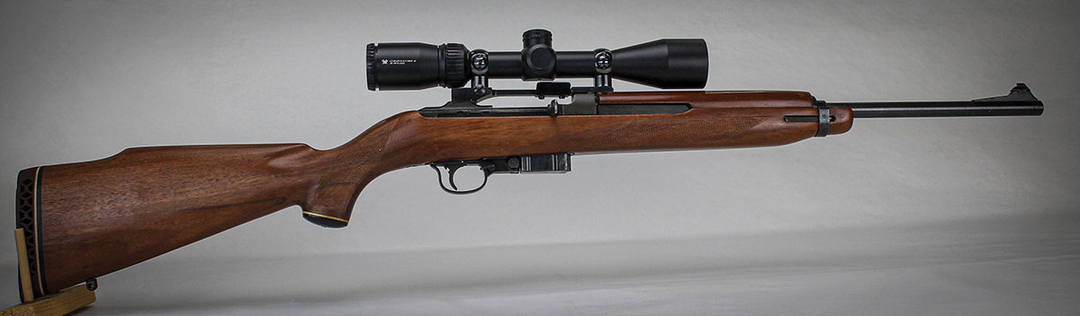 A new stock, a new barrel and a mounted scope radically changes the M1 Carbine’s profile.